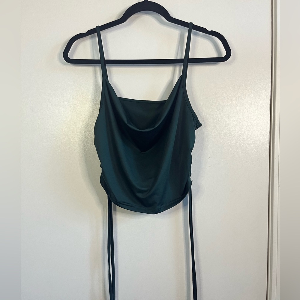 SHEIN Ruched / Drawstring Cropped Tank Top